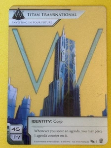 Netrunner - Titan Transnational Promo ID - Plástico transparente, Nationals 18 ✨casi como nuevo✨ - Imagen 1 de 6
