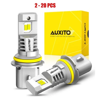 Комплект белых светодиодных галогенных ламп 6500K AUXITO HB5/9007 для замены 2-20X - Изображение 1 из 4