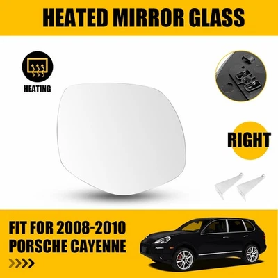 Espejo de cristal para Porsche Cayenne 2008 2009 2010 se adapta al lado derecho del pasajero térmico Foto 1 de 4