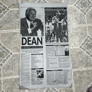 "Letrero de aluminio de prueba de periódico estrella de la mañana Dean Smith Washington 23""X13,5""" - Imagen 1 de 4