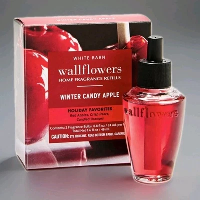 4x Winter Candy Apple Wallflowers Fragrance Refill Bath & Body Works New 2 Packs - Image 1 of 3