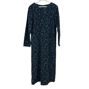 Vintage Talbots Damen Cord blau Blumen Cottagecore Kleid Größe 12 - Bild 1 von 4
