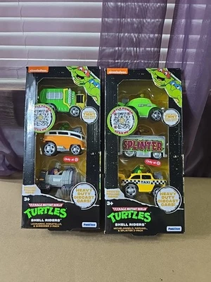 Teenage Mutant Ninja Turtles - Shell Riders Target Exclusive Lot Of 2 Car Sets. - Image 1 of 4