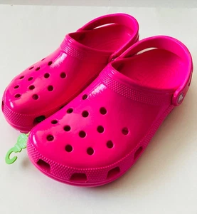 CROCS classic clogs Womens Size 11 Pink Glazed - Picture 1 of 7