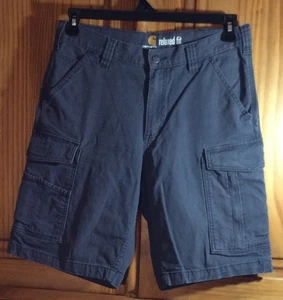 CARHARTT Men's 32 Relaxed Fit Grey Cargo Shorts 103542 029 Cotton/Elastane EUC - Picture 1 of 5