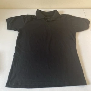 Boys School Uniform Short Sleeve Black Polo Shirt Sz 12 (F7) - Picture 1 of 6