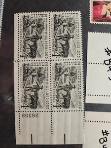 US Scott #1130, Plate Block #26358 1959 Silver Centennial 4c Unused - #B45 - Picture 1 of 3