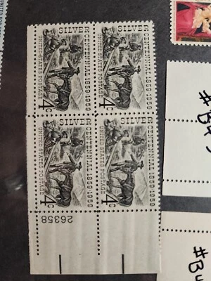 US Scott #1130, Plate Block #26358 1959 Silver Centennial 4c Unused - #B45 - Image 1 of 3