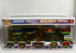 Funko Pop TMNT Mutant Mayhem Ninja Turtles 4 Pack Glow Amazon READ DESCRIPTION - Picture 1 of 6