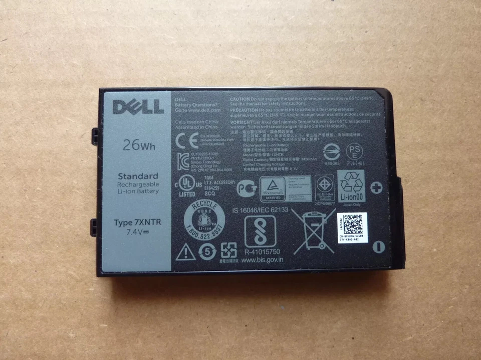 Подлинный аккумулятор 26 Втч 7XNTR для Dell Latitude 12 7202 7212 FH8RW 0FH8RW - Изображение 1 из 1