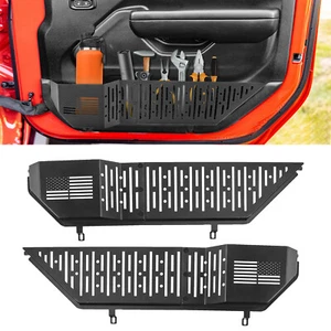 For Jeep Wrangler JL JLU 4XE 2018-2024 Front Door Pocket Storage Box Trays - Picture 1 of 10