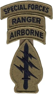 U.S. Army SF OCP Patch Airborne Ranger and SF tab w/ hook fastener (no space)EA - Picture 1 of 1