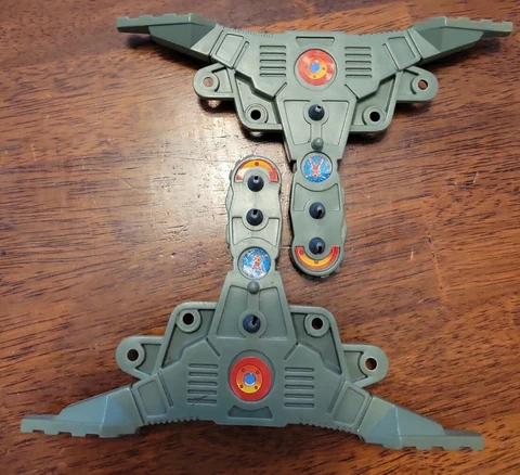 Vintage Kenner  Centurions Detonator green SUPPPORT LEGS foot accessory parts Cover