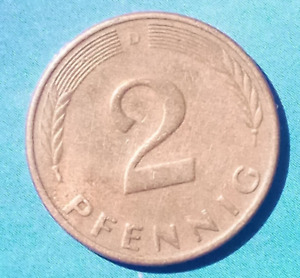 2 pfennig germany d 1979