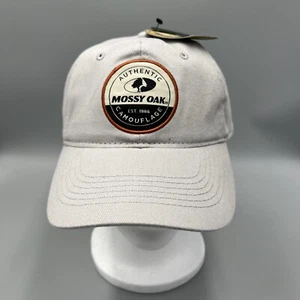 Mossy Oak Camo Authentic Khaki Hat, Adjustable Cap. OSFM - Picture 1 of 6