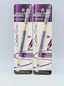 L'OREAL Color Riche Wood Pencil Eyeliner 930 Violet. QTY:2 - Picture 1 of 3