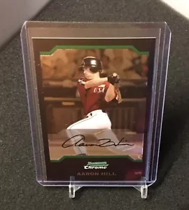 Aaron Hill 2004 Bowman Chrome card BDP145 Toronto Blue Jays prospect - Picture 1 of 2