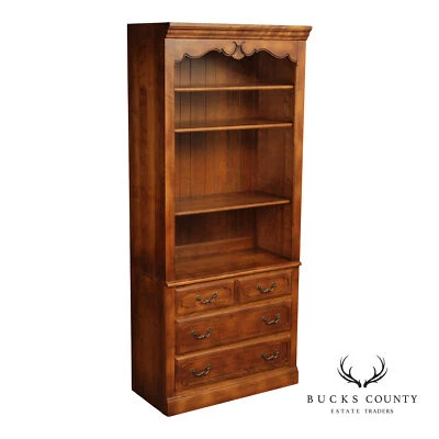 Librería abierta alta con cajones Ethan Allen French Country Foto 1 de 4