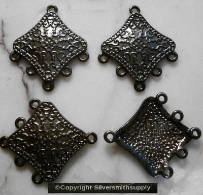 Black chandelier earring findings 4pcs lot 5 to 1 necklace spacer bars fpe157 - Image 1 of 3