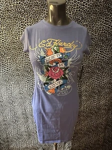 NWT! Ed Hardy Embellished True To My Love Dress Small - Picture 1 of 11