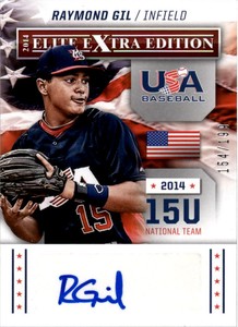 2014 Elite Extra Edition USA Baseball 15U Signatures #7 Raymond Gil Auto /199