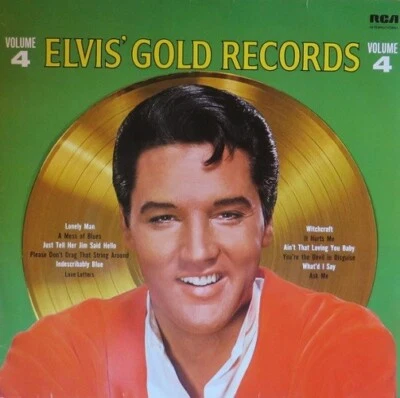 ELVIS PRESLEY Elvis' Golden Records Volume 4 Vinyl Record LP & RCA International - Image 1 of 4