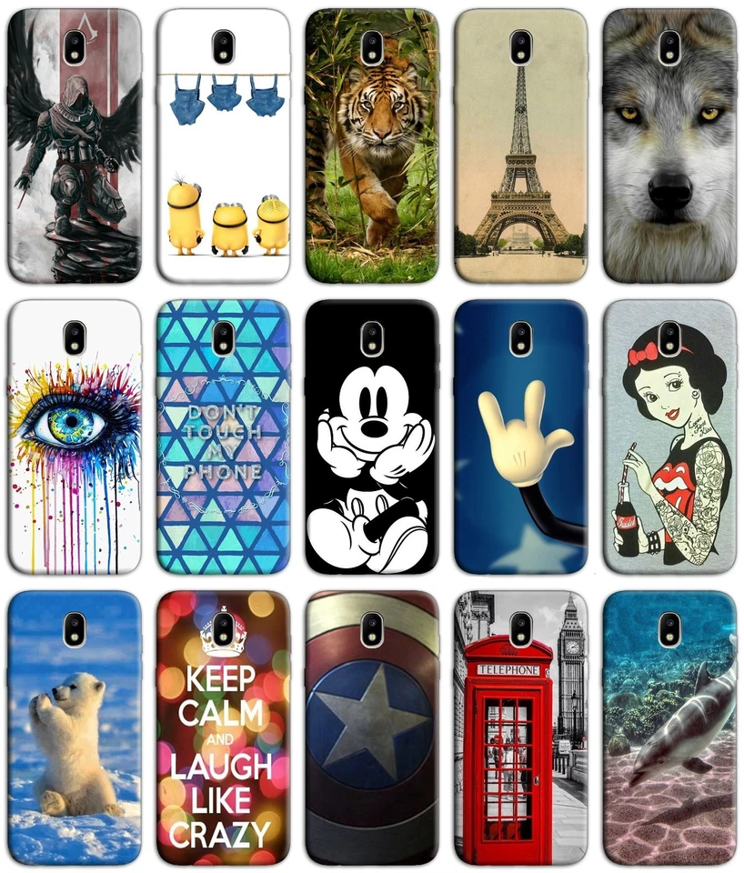 CUSTODIA COVER MORBIDA IN TPU PER SAMSUNG GALAXY J3 J5 J7 2017 FANTASIA A - Immagine 1 di 1