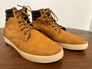 Timberland Womens Wheat/Brown/White Lace-Up Nubuck Dausette Sneaker Boots Sz 10 - Picture 1 of 12