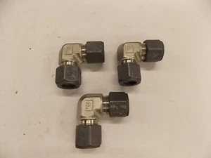 Lot of 3 New Parker SS-810-9 Compression Union Elbows 1/2" Tube 316SS F6 - Picture 1 of 3