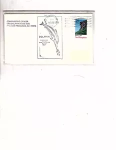 Navy Postal Cover USS Dolphin AGSS-555 Research Submarine Cachet 1991 (bb10 bk1 - Picture 1 of 1