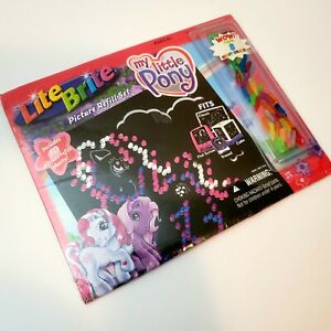 Lite Brite "My Little Pony" Picture Refill Set w Pegs New 2003 10 Sheets