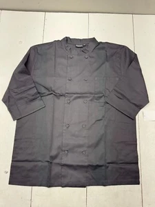 Chef Works Black 3/4 Sleeve Button Up Shirt Unisex Adults Size XL - Picture 1 of 6