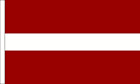 Latvia Latvian 18" x 12" Large Hand Waving Waver Sleeved Polyester Banner Flag