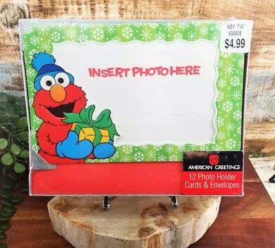 Винтажный держатель для фотографий Elmo Sesame Street рождественские открытки американские поздравления 12 - Изображение 1 из 2