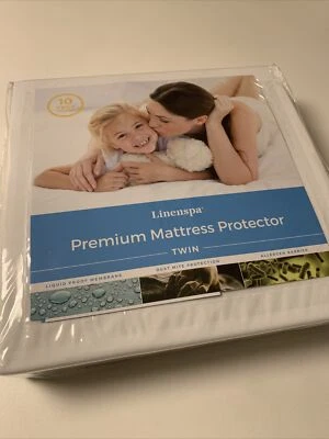 Linenspa первоклассная гладкая ткань защита для матраса - 100% водонепроницаемая - двойная - Изображение 1 из 2