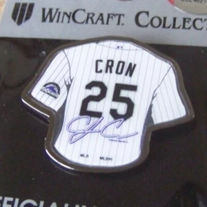 Colorado Rockies CJ Cron 25 jersey pin primary logo c40401 - Picture 1 of 4