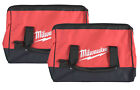 Milwaukee 16" Tool Bag 2 Pack. 16"x 10"x 12" Interior. With 6 interior pockets.