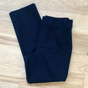 Spanx Trousers The Perfect Pants Slim Straight Ankle Crop Ponte Black Petite M - Picture 1 of 9