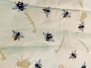 Bumblebee Follow the Sun Bees on Soft Yellow by David Textiles BTFQ - Picture 1 of 5