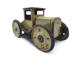 Tin Car Bing Tractor Circa 1930 Clockwork Intact - Picture 1 of 9