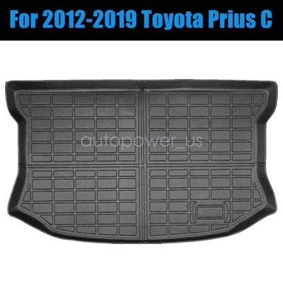 Alfombrilla de piso TPE para maletero de carga para todo tipo de clima para Toyota Prius C 2012-2019 negra Foto 1 de 4