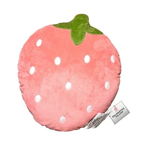 🍓 Almohada decorativa de felpa de fresa 13x12 cojín súper suave - Imagen 1 de 1