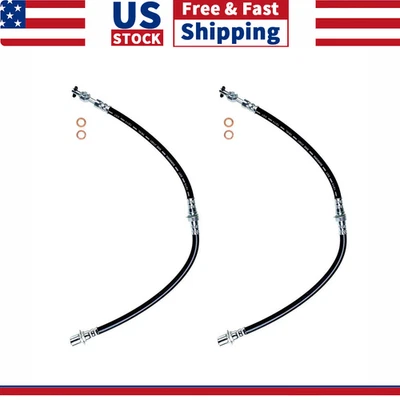 2x Manguera de freno delantera línea de freno para 1987 1988 1989 1990 1991 Toyota Camry Foto 1 de 4