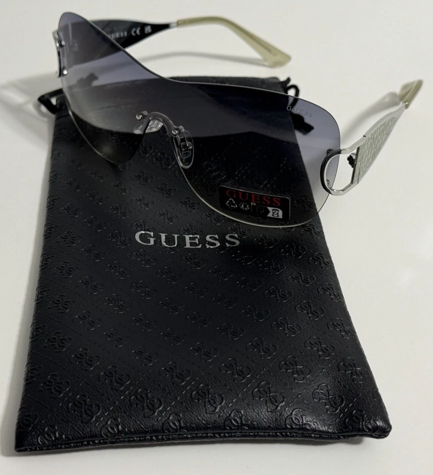 Gafas de sol Guess con escudo sin montura verde gris degradado GO00038 10P nuevas Foto 1 de 4