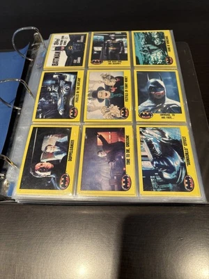 1989 Topps Batman Complete Set Series 1 & Series 2 + All 44 Stickers in binder - Image 1 of 4