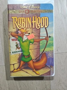 Vintage Walt Disney Robin Hood VHS Tape Masterpiece Collection Clamshell 18852 - Picture 1 of 3