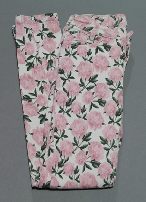 Jeans Kensie Niña 14 Rosas Rosa Estampado Completo Bolsillos Ajustados Cremallera Botón Foto 1 de 4