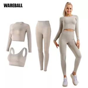 Hot#Seamless Yoga Set Sport Suit Women Workout Clothes Athletic