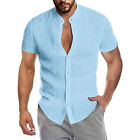 Casual Shirt Slim Fit All-Matched Solid Color Slim Fit Male Shirt Comfy