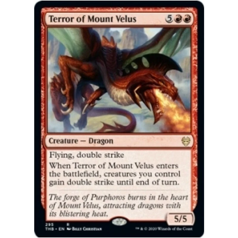 TERROR OF MOUNT VELUS NM Theros From Beyond MTG Red - Dragon Rare - Image 1 of 1